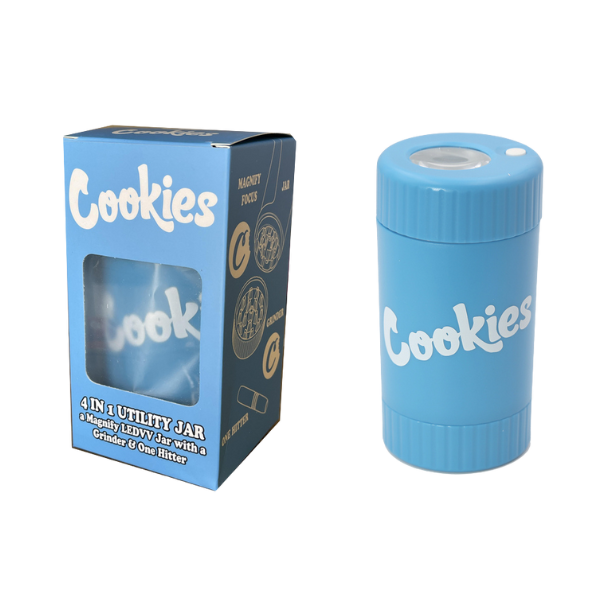Cookies Magnifying Jar / Blue White